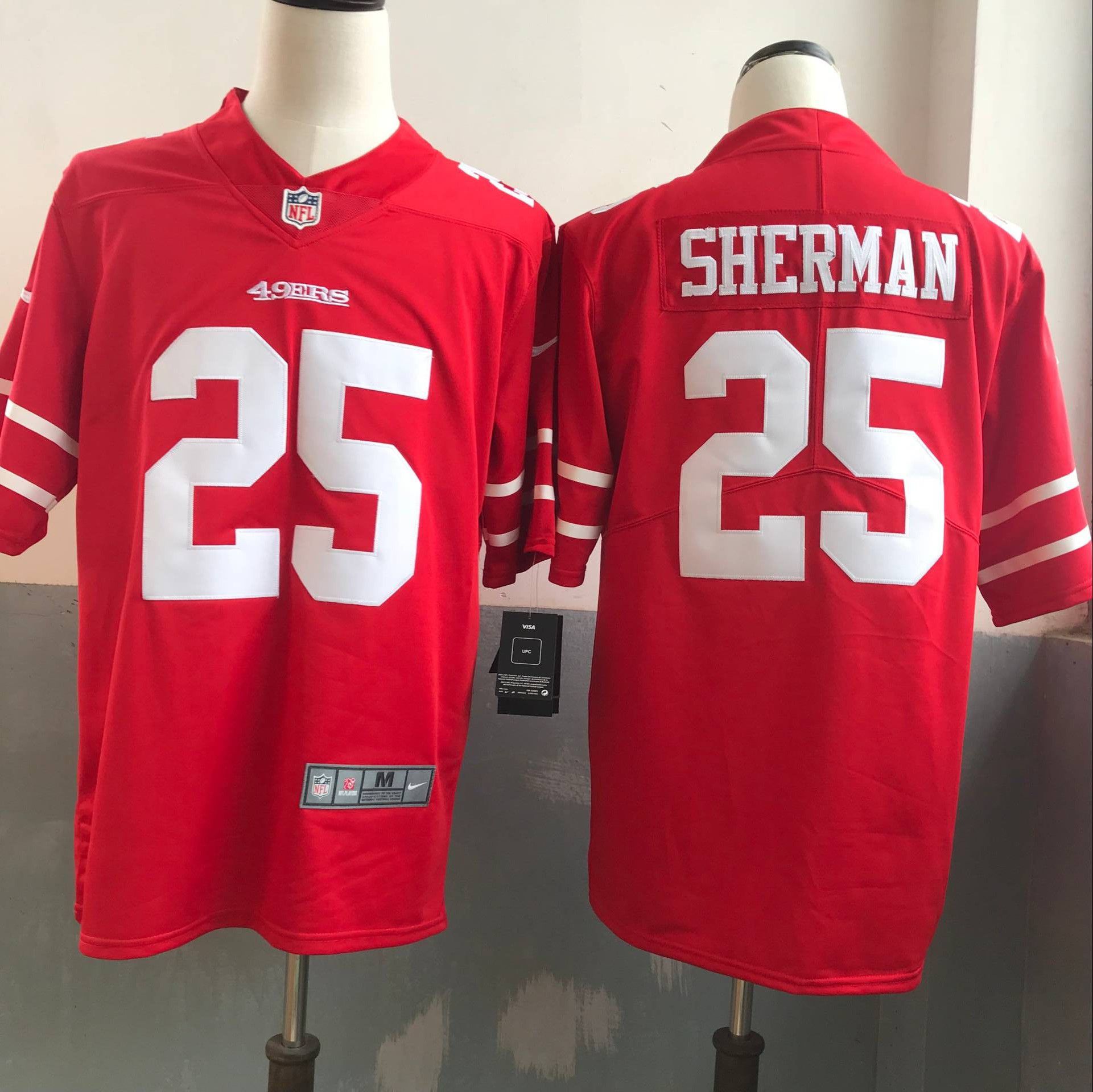 Men San Francisco 49ers #25 Sherman Red Nike Vapor Untouchable Limited NFL Jerseys->new york yankees->MLB Jersey